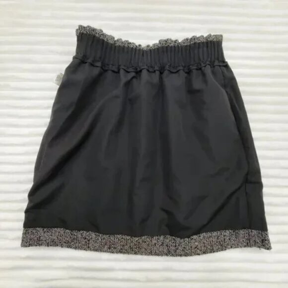J.Crew Factory Tweed Herringbone Wool Blend Academia Sidewalk Skirt Size 00 - Picture 6 of 12